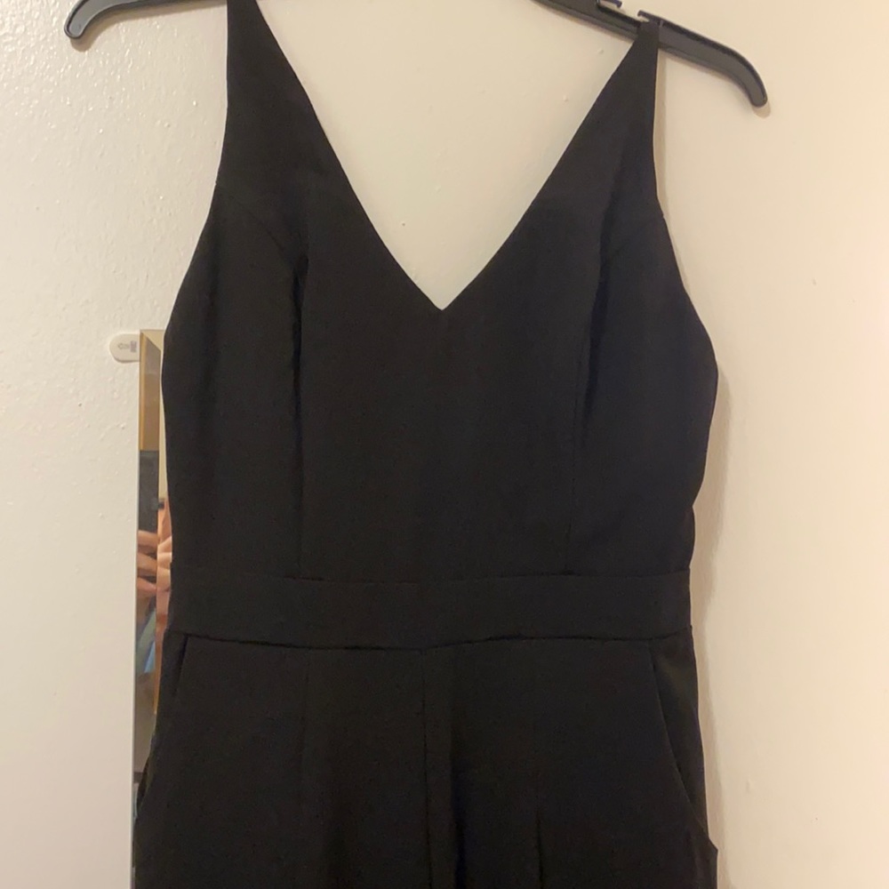 Black dressy long jumpsuit